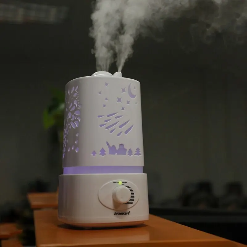 

1500ml Essential Oil Diffuser Ultrasonic Air Humidifier For Home Oil Diffuser Humidificador Mist Maker 7Color LED Desk Lamps New