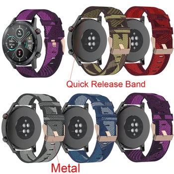 

22MM Canvas Strap For Huawei Watch GT/GT2 46MM Honor Magic 2 46MM Smart Band Bracelets Straps For TicWatch Pro Wristband Correa
