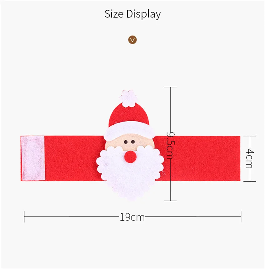 Рождественский Санта Клаус кольца для салфеток держатель салфетки настольные держатели для салфеток Банкетный обеденный стол рождественские украшения для дома