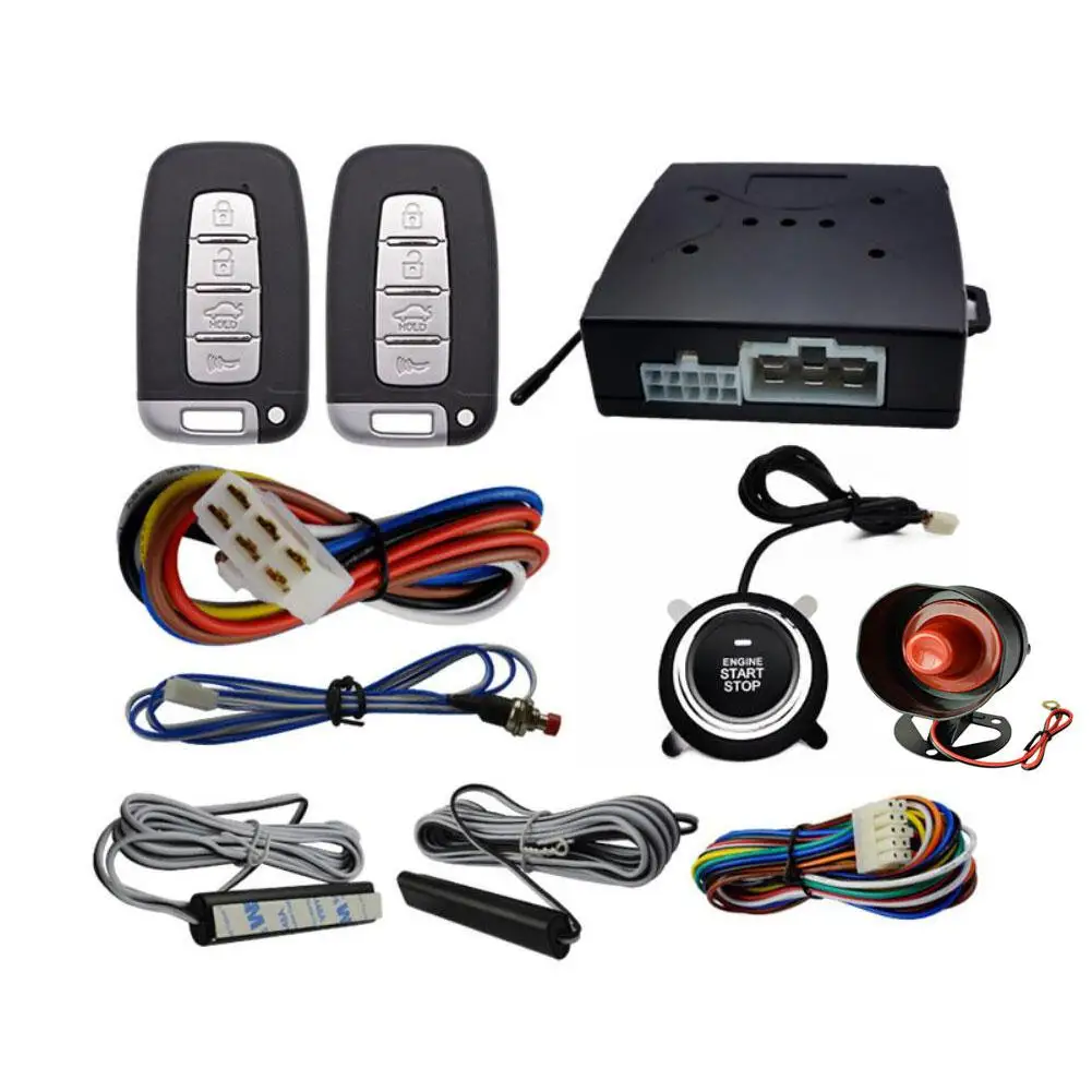 12v PKE Car Alarm Remote Control Car Keyless Entry Engine Start Burglar
