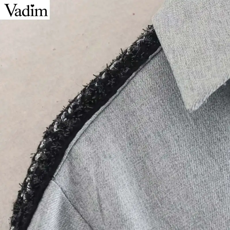 Женское элегантное платье vadim сбоку Блуза в полоску с принтом в виде совы Длинные рукава рубашки с отложным воротником со стойкой Женская обувь в деловом стиле; Повседневная обувь шикарный Топы blusas LB727