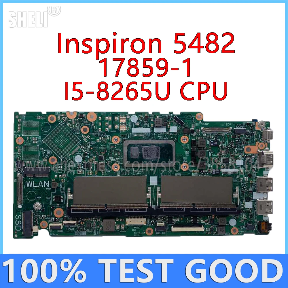 Для DELL Inspiron 15 5480 5488 5580 5582 материнская плата портативного компьютера с I5-8265U
