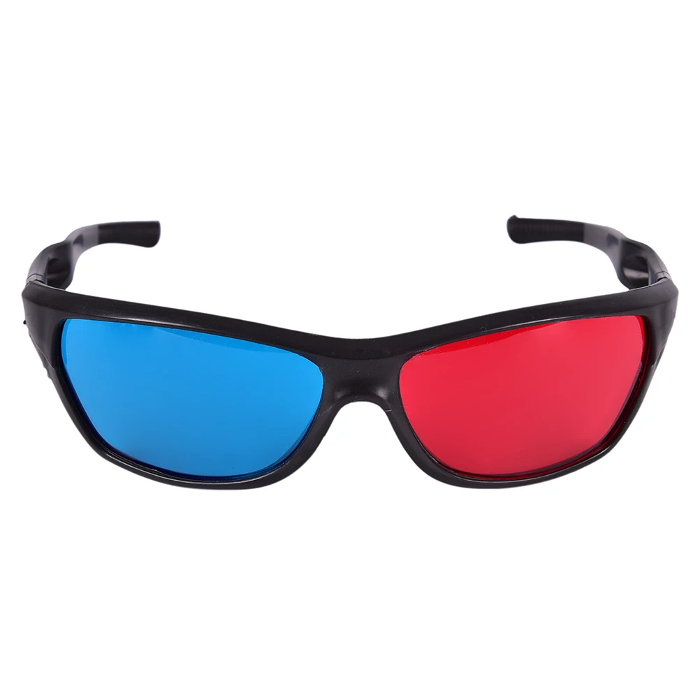 5pcs Black Frame Universal 3D Plastic Glasses/Oculos/Red Blue Cyan 3D Glass Anaglyph 3D Movie Game DVD Vision/cinema