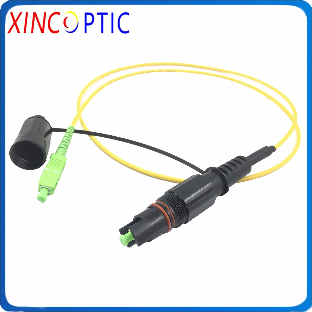 

10pcs IP68 SOS 3M HUAWEI CORNING SCAPC MINI Fiber Optic Waterproof FTTH Patch Cord Connector to SC/APC 3Meter 3.0mm Yellow Cable
