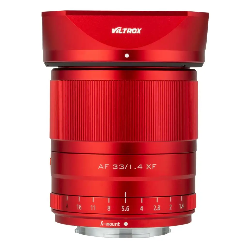 글로벌 한정판 레드 Viltrox F1.4 XF 자동 초점 인물 렌즈, 후지필름 후지 X 마운트 카메라 렌즈용, 23mm, 33mm, 56mm