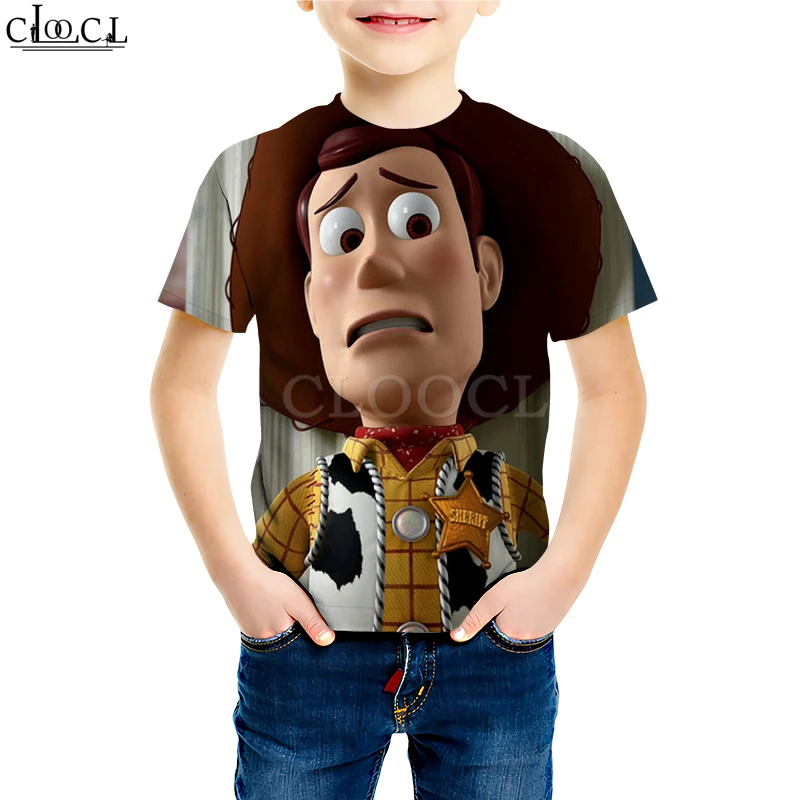 Kids T shirt 2 Футболки «История игрушек 4» «Ходячие игрушки» для мальчиков и девочек с 3D принтом, классические детские футболки с изображением шерифа Вуди форки, повседневные топы для детей - Цвет: Kids T shirt 2