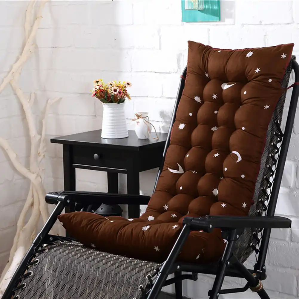 Fashion Solid Color Soft Garden Rocking Deck Chair Cushion Outdoor