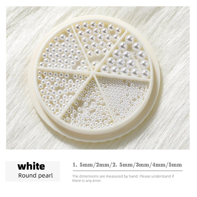 3D New nail decoration, three-dimensional half pearl, pearl,, decoration DIY beauty and nail products, DIY, various sizes 05