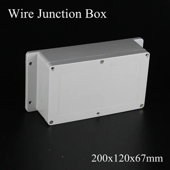 

200x120x67mm ABS IP65 Waterproof Plastic Wire Junction Box With Mounted Distribution Enclosure Project Case Electronic Terminal