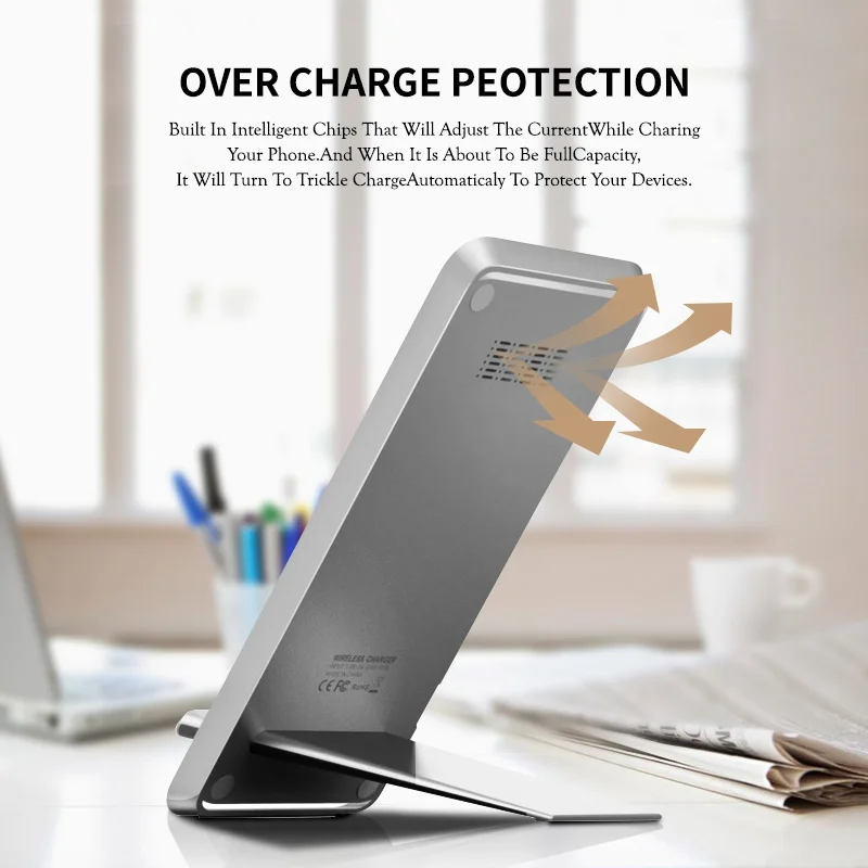 10 Вт Беспроводное зарядное устройство Подставка для samsung быстрая зарядная станция для iPhone Xiaomi huawei мобильных телефонов зарядная док-станция USB C зарядное устройство