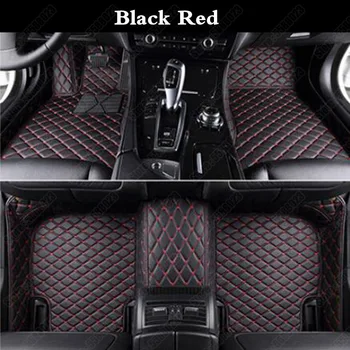 

Leather Luxury Car Floor Mats for Hyundai Santa Fe Tucson Kona IX25 I30 IX35 I40 Sedan Black Best Cars Foot Pads Mat Rugs Carpet