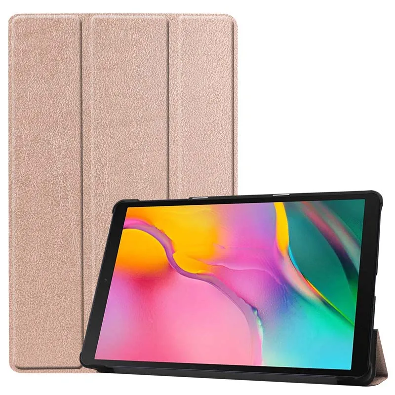 

Leather Case For Samsung Galaxy Tab A 2019 10.1'' 2019 SM-T510 SM-T515 T510 T515 Release Tablet 3 Fold Stand Cover Case KS0440
