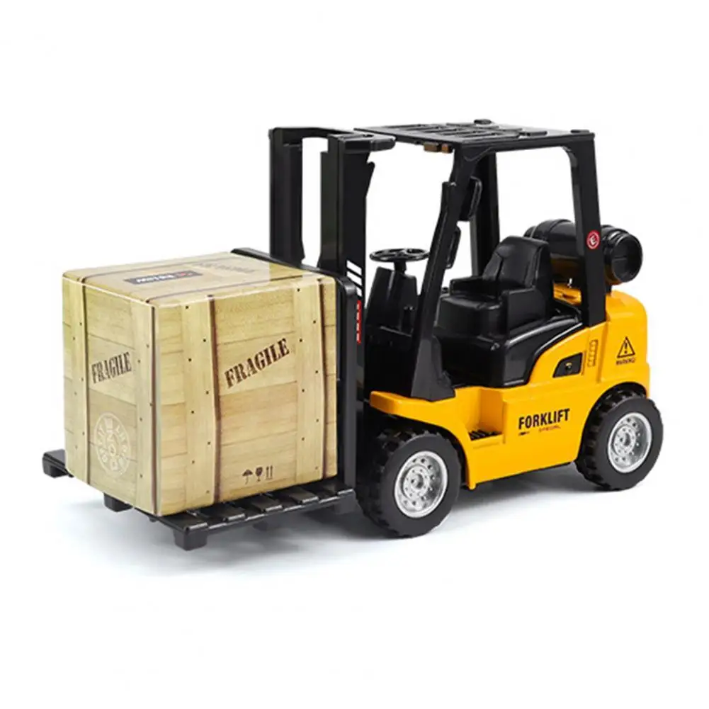 Forklift Inertia Toy Burrs-free Excellent Workmanship Fadeless Pull Back for Kids |