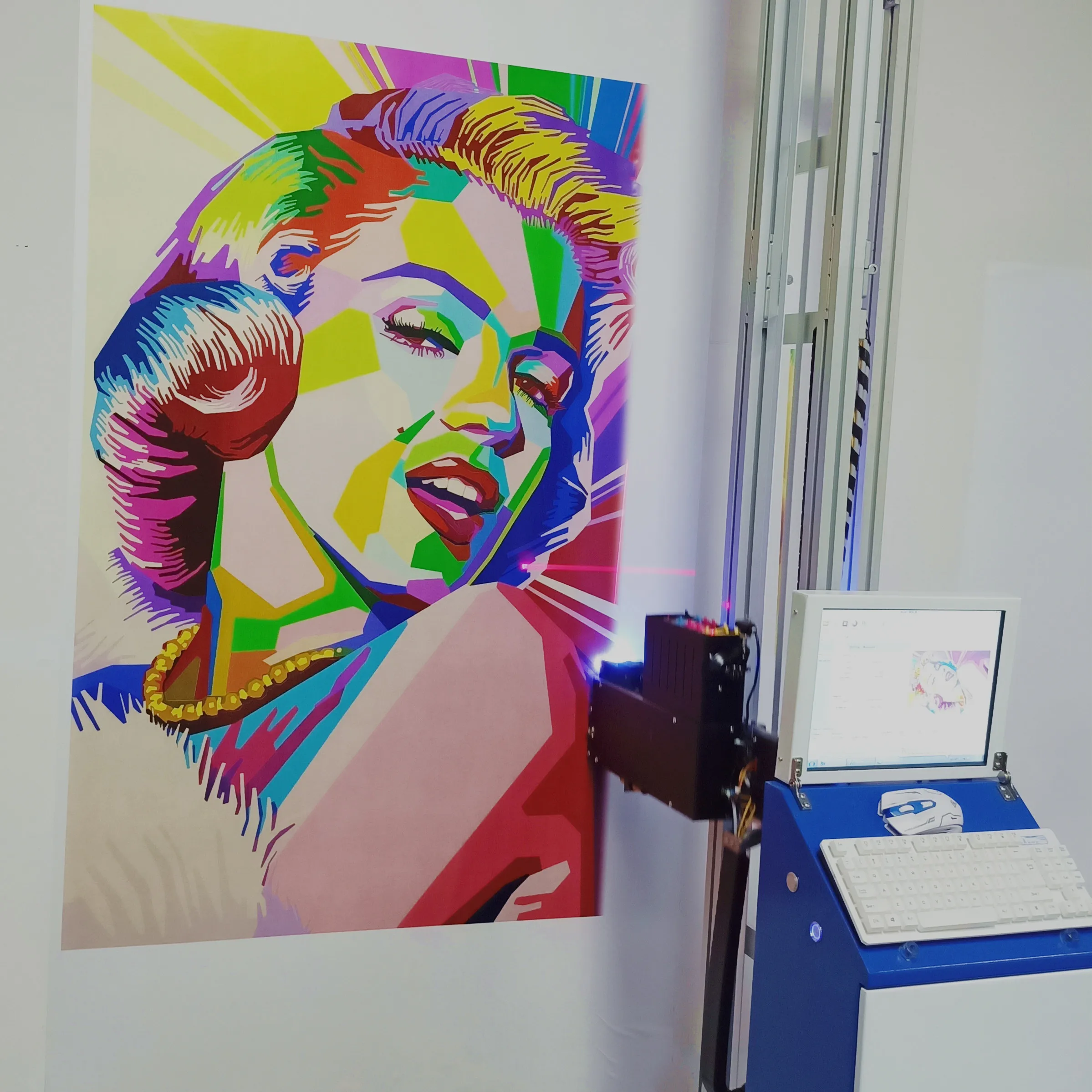 3d Wide Format Vertical Wall Printing Mural Printer Machine Price