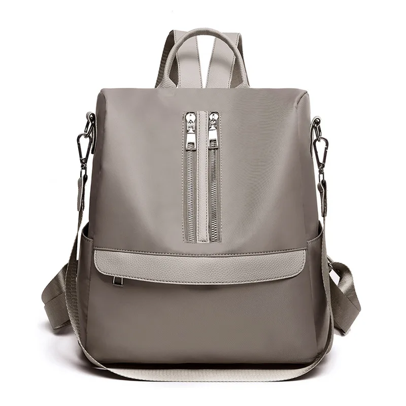 Zhenli Oxford Cloth New Style Cross Border Supply of Goods WOMEN'S Bag Solid Color Soft Surface Fashion& Sports Women's Hair St