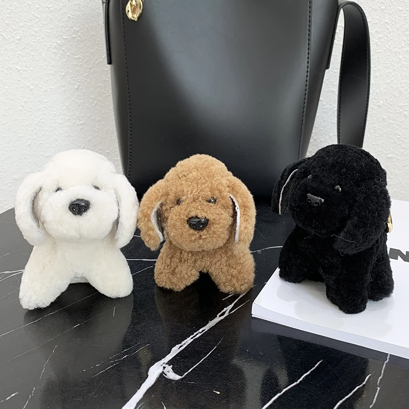 Pendentif en peluche pour clé de voiture, chien en peluche, porte-clés,  breloque pour sac, accessoires de bricolage, cadeau de couple, hommes et  femmes, filles, 1PC - AliExpress