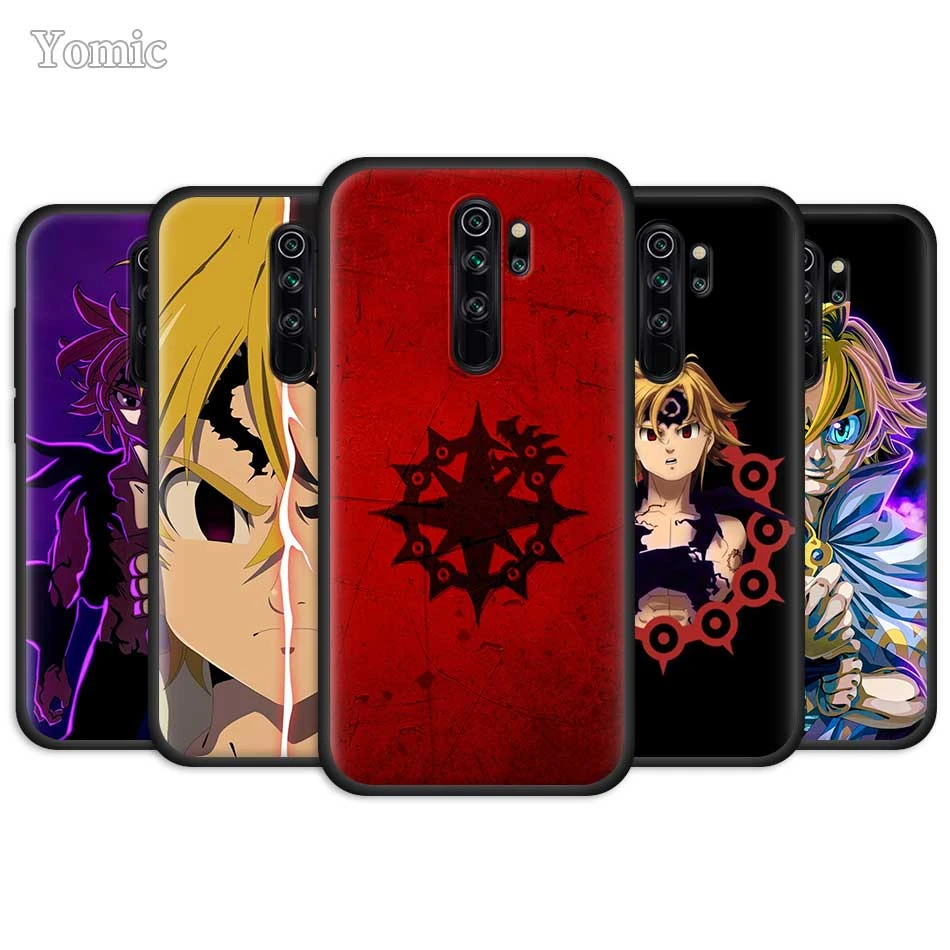 Black Case For Xiaomi Redmi Note 9s 8 9 8t 7 10 Pro 9c 9a 7a 8a 6a Soft Tpu Phone Cover Meliodas Seven Deadly Sins Anime Coque Phone Case Covers Aliexpress