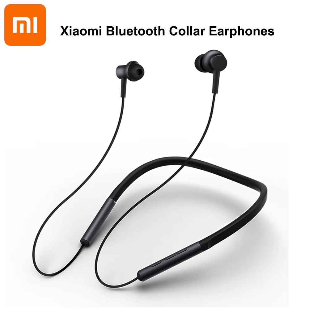 

Xiaomi Bluetooth Collar Earphones Headset Sport Wireless Bluetooth Head phone In-Ear Magnetic Mic Play Dual Dynamic Head phone