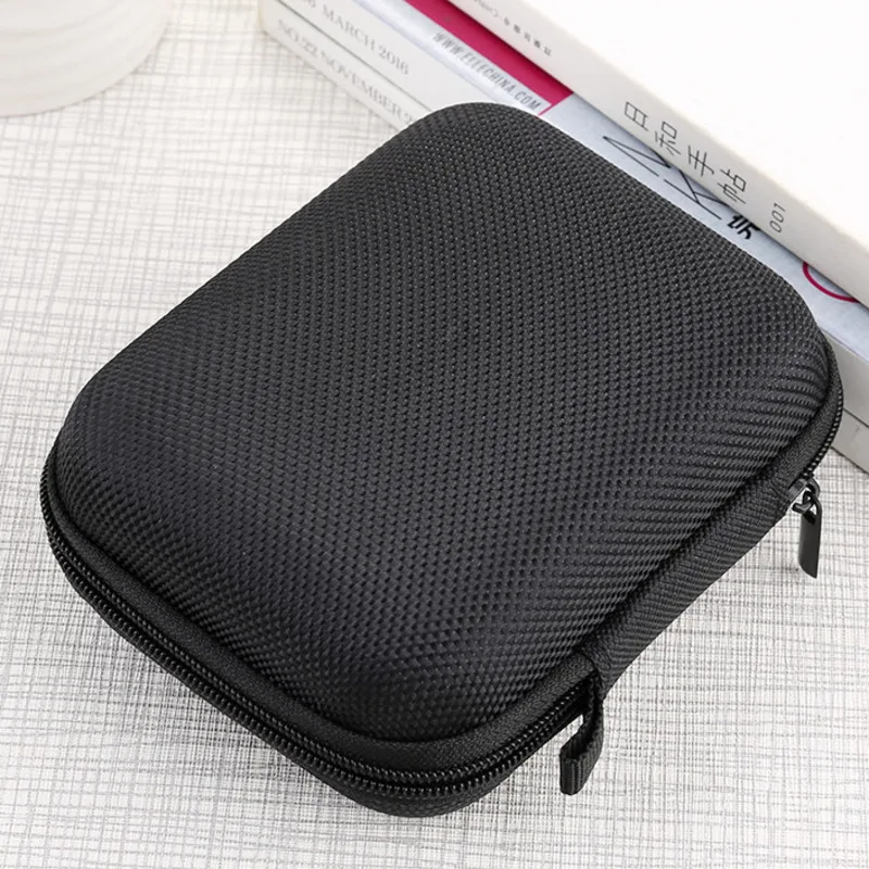 

Portable Earphone Storage Box Anti-fall Compression Protection Data Cable Packaging Lens Storage Case Neutral Headset Box Yw#