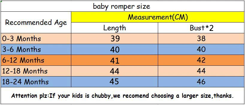 baby romper size