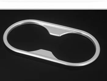 

Accessories For Audi A4 2016 Interior Moulding Water cup holder Trim Cover Decorative Chrome Car Styling