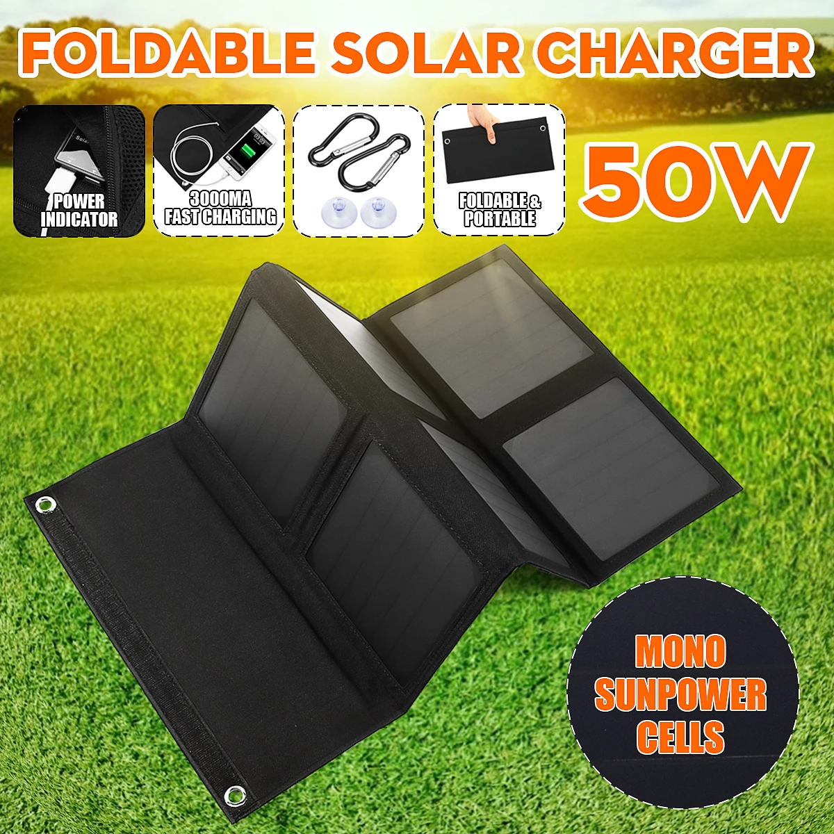 

Hot Sales LEORY 25W 5V Foldable Solar Panel Charger Solar Power Bank Dual USB Camouflage Backpack Camping Hiking