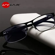 UVLAIK очки для чтения Для мужчин Бизнес сплава очки при дальнозоркости пресбиопии очки с диоптриями рамка 1,0 1,5 2,0 2,5 3,0 3,5 4,0