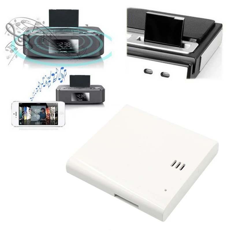 ABGN горяч-1 шт. Bluetooth A2DP адаптер музыкальный приемник для iPod для iPhone 30-контактный дока динамик Hot во всем мире, белый цвет