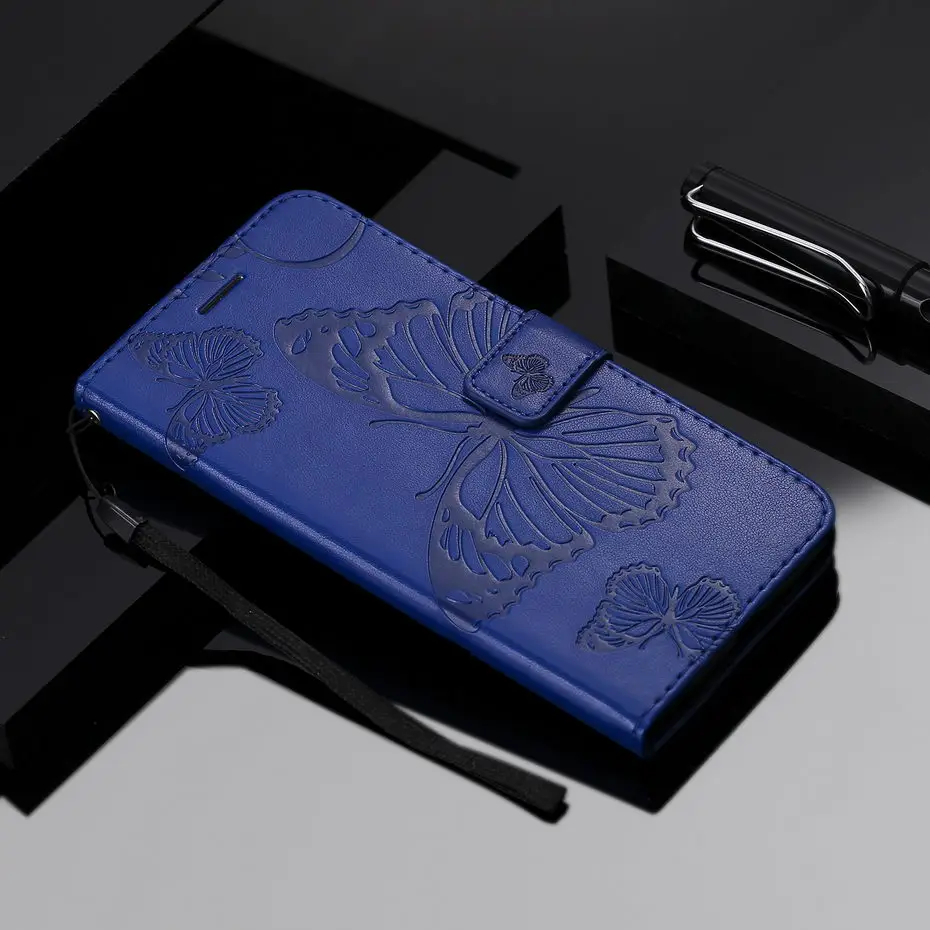 Флип-чехол с 3D бабочкой для iPhone 11 Pro Max XR XS max X Wallet кожаный чехол для iPhone 6 6s 7 8 Plus 5 5S SE чехол Funda