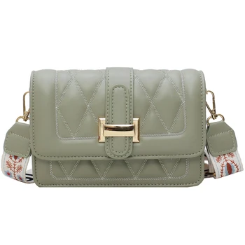 

Popular Female Bag 2019 New Korean Messenger Bag Wide Shoulder Strap Shoulder Fashion Small Square Bag