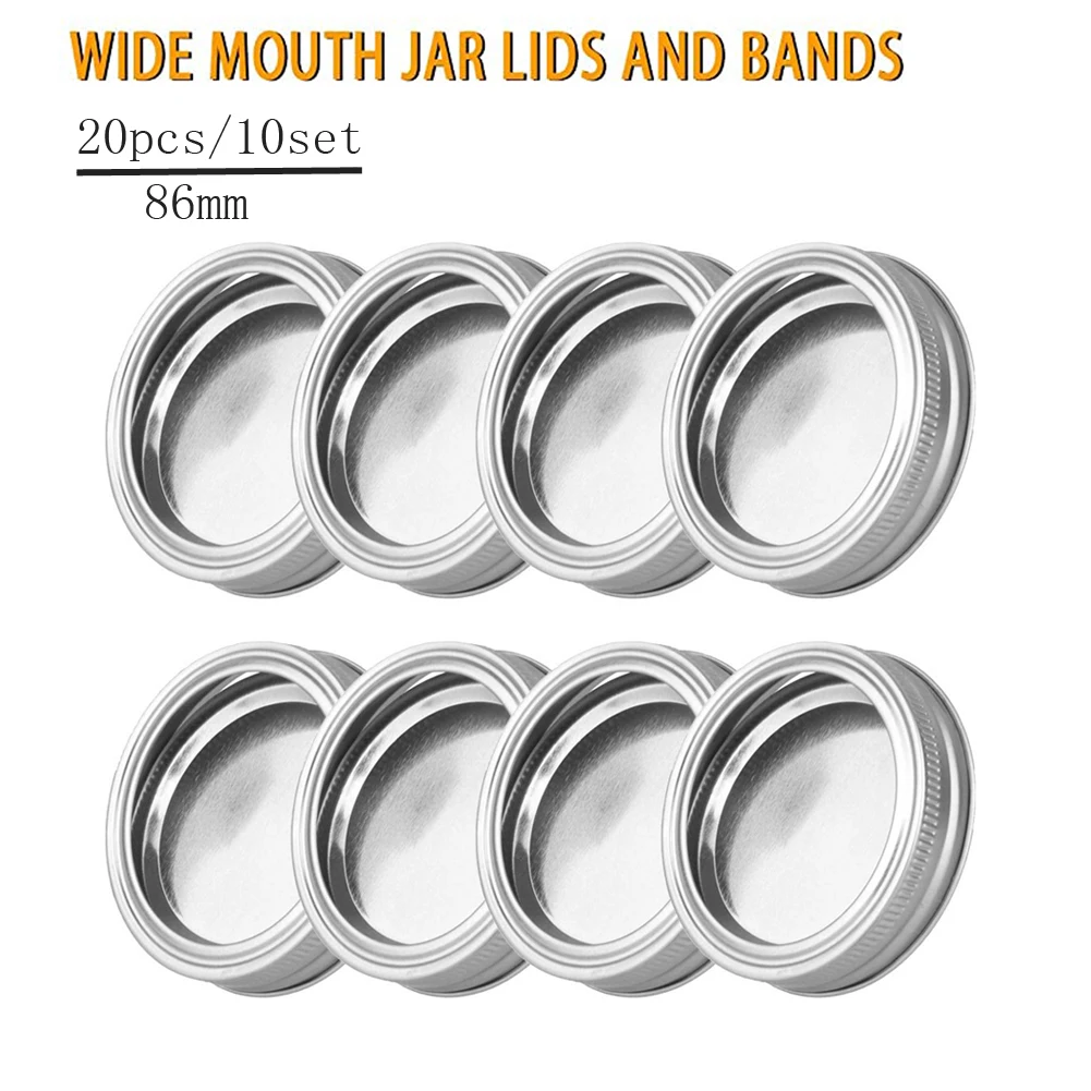 

Mouth Lids Mason Jar Lids Plastic Storage Caps for Mason Canning Jars and More, Standard, Diameter 70/86mm