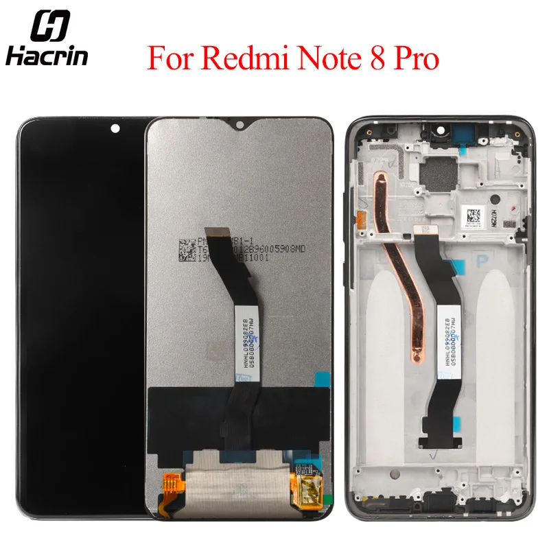 ЖК дисплей для Xiaomi Redmi Note 8 Pro кодирующий преобразователь сенсорного экрана в