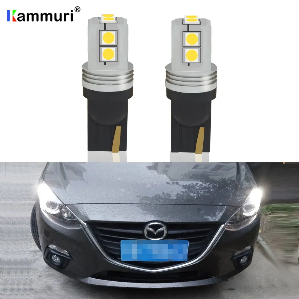 2x T10 светодиодный Canbus лампы W5W просвет Автомобильные стояночные огни для Mazda 3 6 2 CX-5