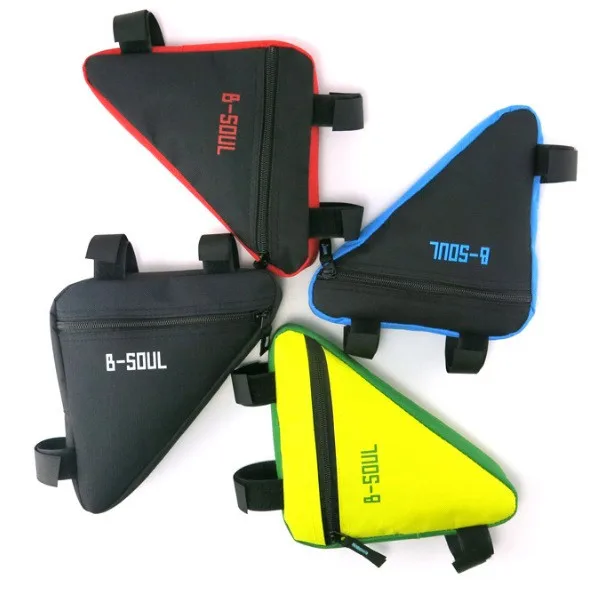 

B-SOUL Bicycle Front Frame Bag Cycling Bike Tube Pouch Holder Saddle Panniers 2019 4 Colors Waterproof Outdoor Bikes Accessories