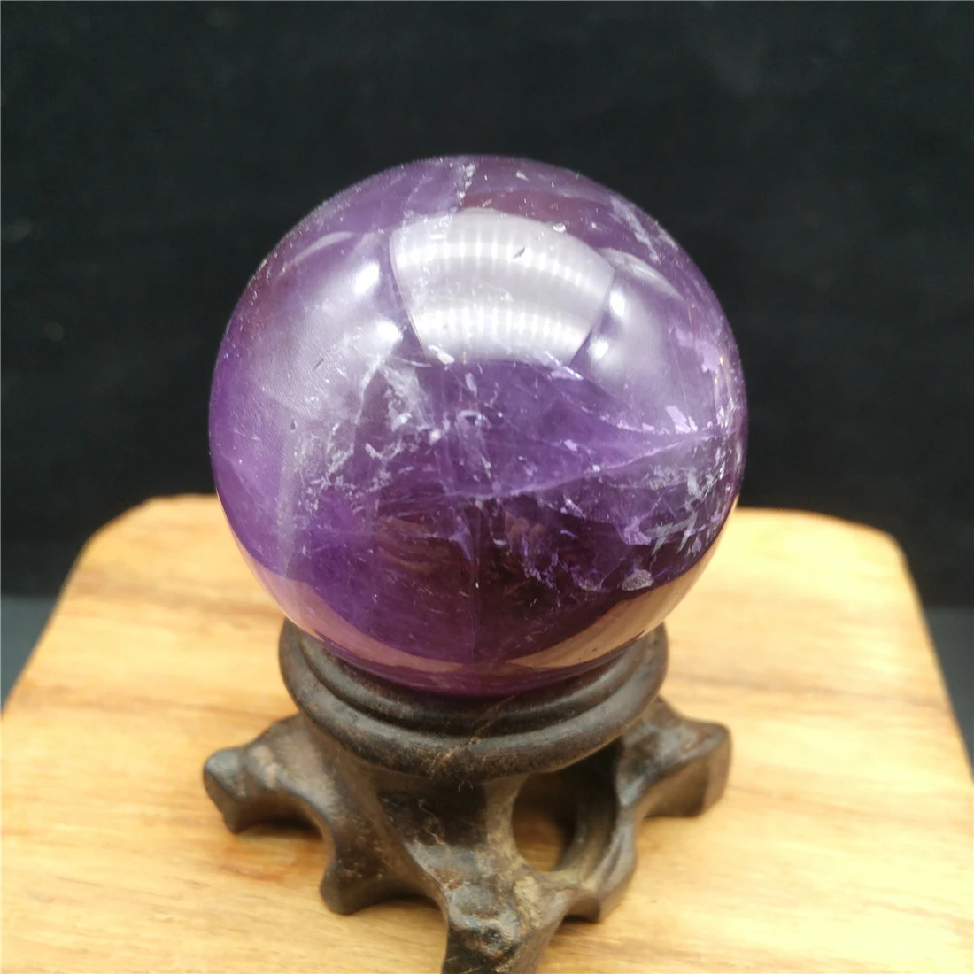 4mm Amethyst Crystal Sphere W Crack On Surface Stone Island Crystalswicca Cristal Pierre Cristaux Natural Healing Decor Quartz Stones Aliexpress