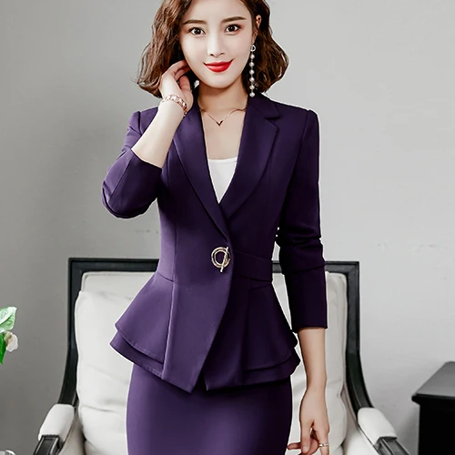 Blazer 6 Элегантный женский блейзер с оборками, куртки, пальто, весна, лето, зима, осень, длинный рукав, для девочек, черный, белый, красный, повседневные куртки, блейзер - Цвет: Blazer 6