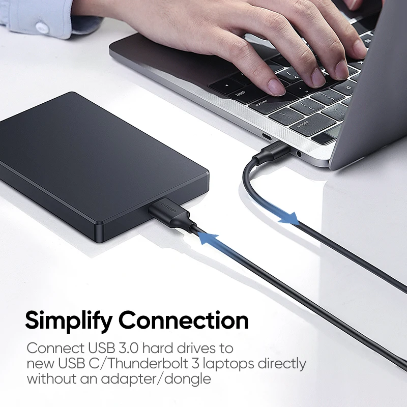 Ugreen USB C к Micro B 3,0 кабель 5 Гбит/с 3 А шнур для быстрой синхронизации данных для Macbook жесткий диск HDD SSD чехол usb type C Micro B кабель