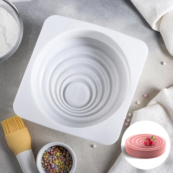 

Form for mousse desserts and pastries "Ripple", 16 × 6.5 cm, white
