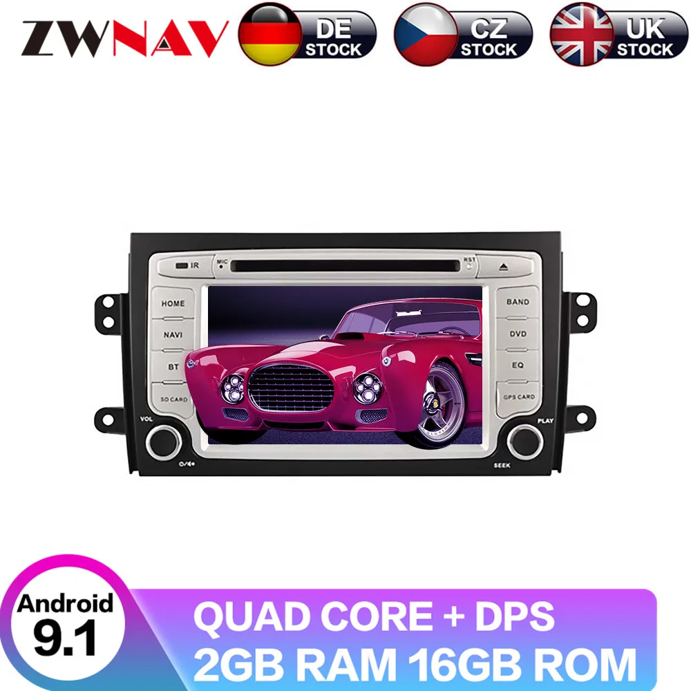 DSP ips Android 9 2 DIN экран автомобиля gps-навигация, dvd-плеер радио для Suzuki SX4 2006-2010 воспроизводитель Мультимедиа Радио