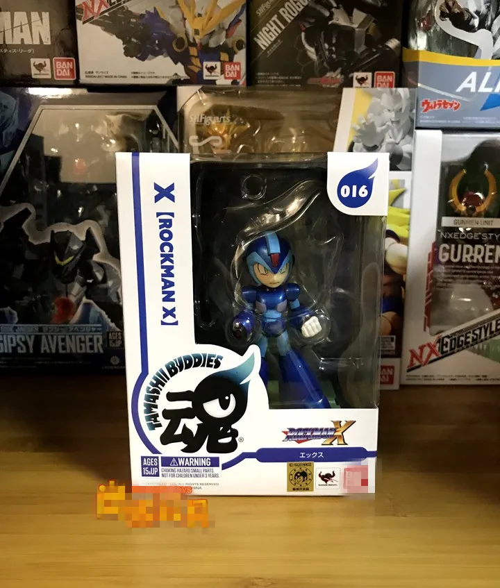 2 шт./набор 4 ''Мега человек фигурка игрушка Megaman Rockman синий 016 красный 017 Rokkuman модель куклы аниме фигурка Nendoroid фигурка