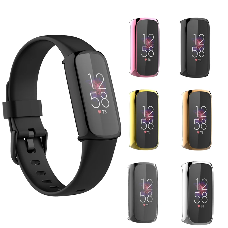 

Screen Protector Case for Fitbit Luxe Ultra Slim Soft TPU Watch Protective Compatible with Fitbit Cover Accessories