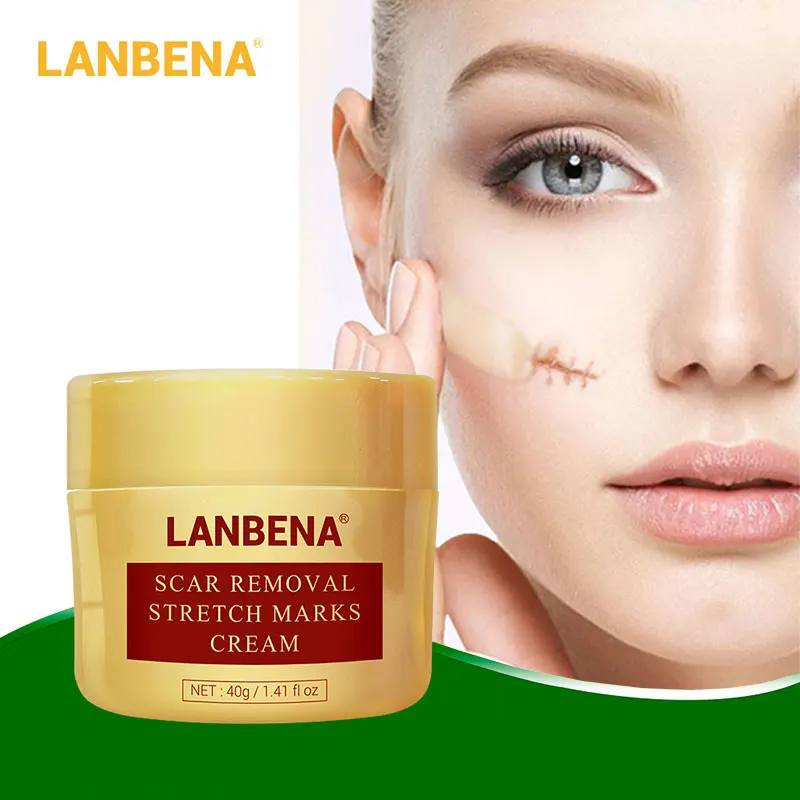 

LANBENA Scar Removal Cream Acne Treatment Repairing Scars Pigmentation Remover Whitening Face Cream Moisturizing Smoothing 40g