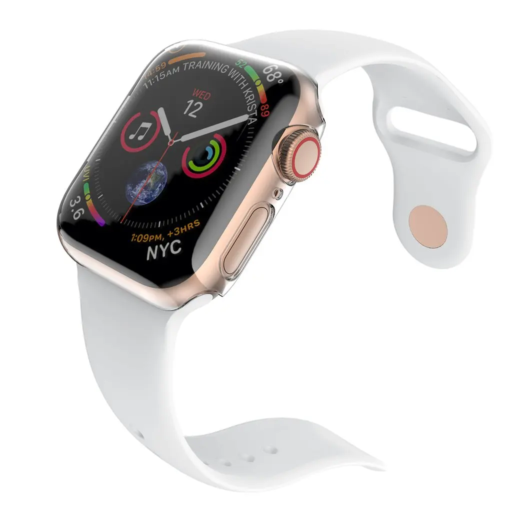 Для Apple Watch 4 го поколения защитный чехол S3S2S1 поколение iwatch прозрачный ТПУ Корпус