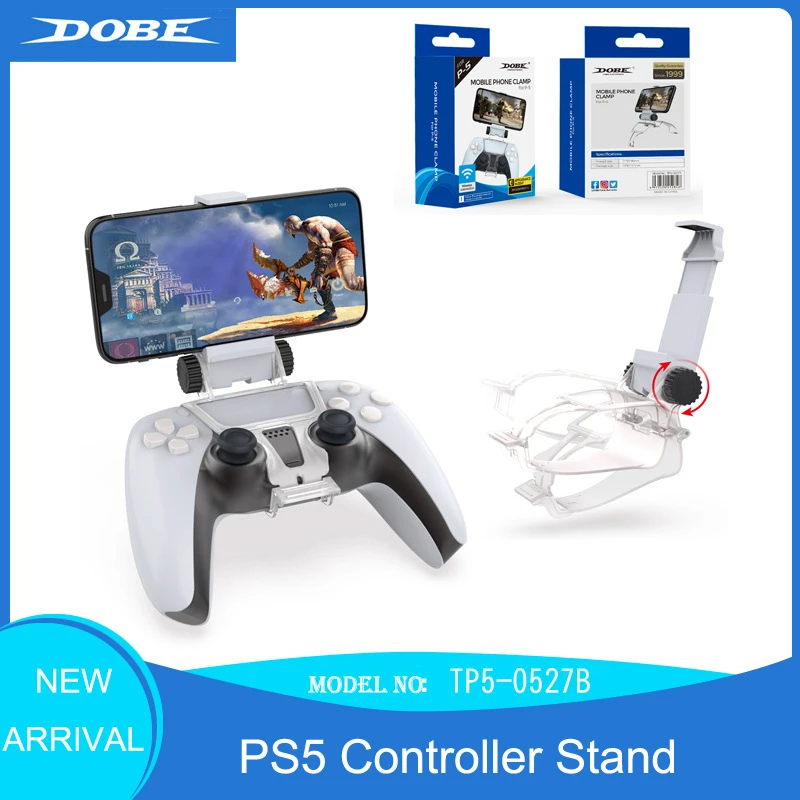 For Sony Playstation Dualshock 5 Ps5 Controller Clip Holder Bracket Adjust Mobile Phone Clamp Game Handle Mount Hand Grip Stand Replacement Parts Accessories Aliexpress