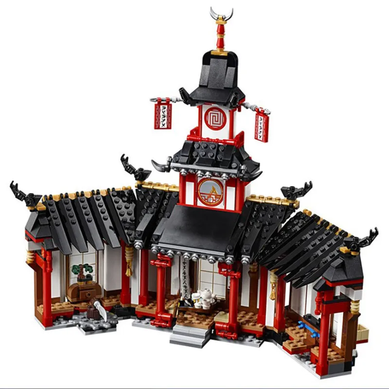 

2019 New 1198PCS Ninja Monastery Of Spinjtzu Compatible Ninjagoes Toy Building Blocks Bricks toys for Children Christmas Gifts
