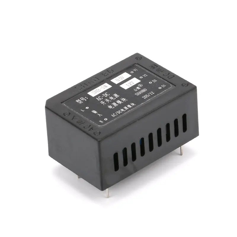 AC-DC Power Module 5V12V 5W Dual Full Isolation AC-DC Switch Power Supply Module Step Down Buck Converter 220V to 5V 12V (1)