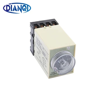 

Power Off Delay Timer Time Relay 0-3 Minute 3M ST3PF with socket base AC 220V