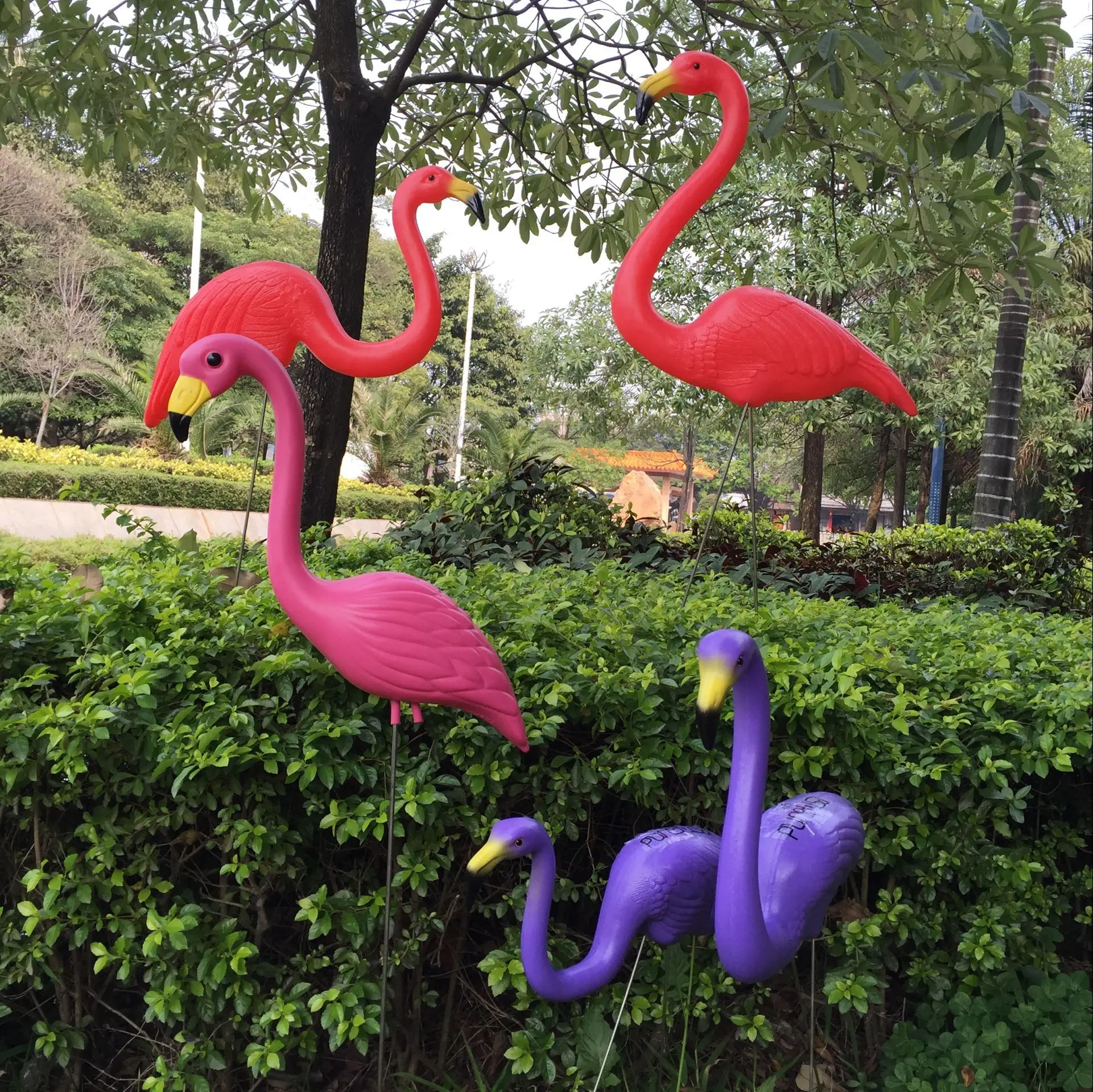 flamingo jardim decoração do gramado estatueta quintal