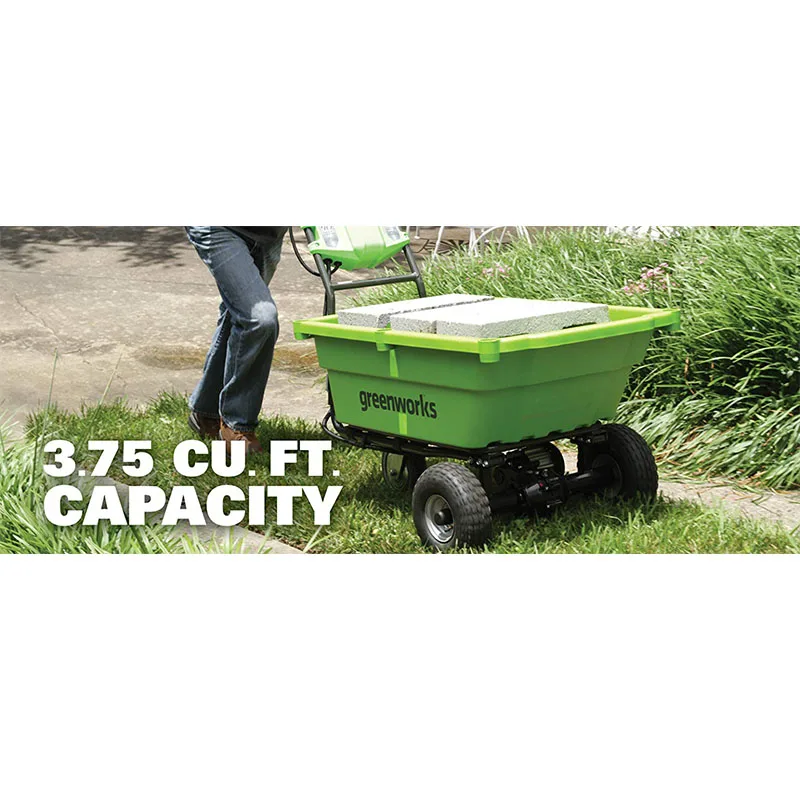 Greenworks Gc40l00 G-Max 40 V Self Propelled Garden Shopping Cart Rust Resistant Bath Excluding Batteries Chargers