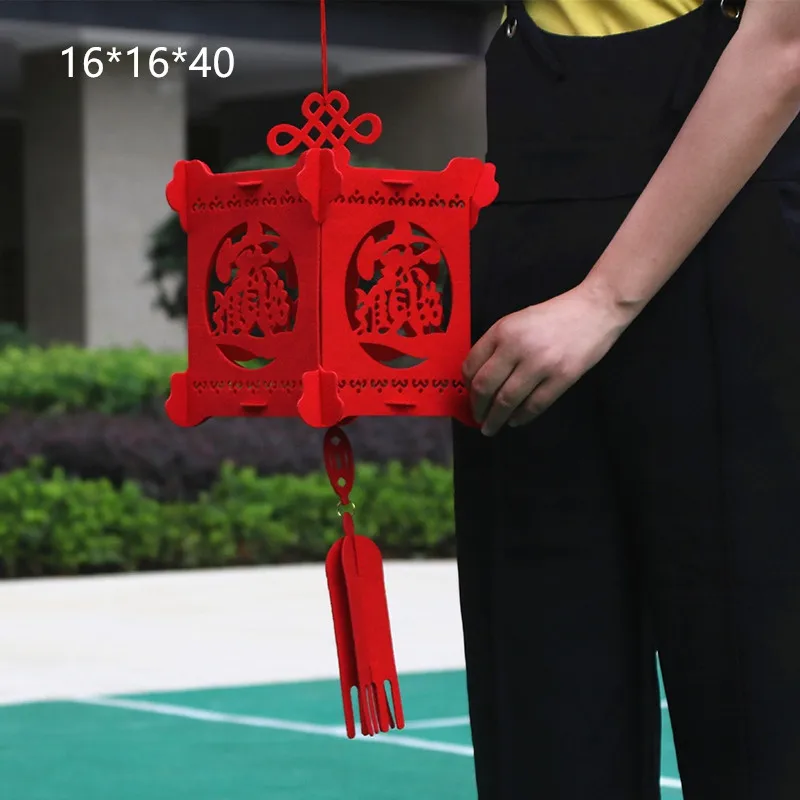 Китайские Красные фонарики висячие украшения для китайского Нового года китайский Весенний фестиваль Свадьба благословение дома Lampion украшения - Цвет: Бургундия